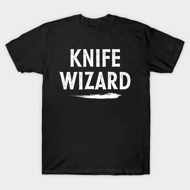 Knife Wizard T-Shirt by Nice Surprise